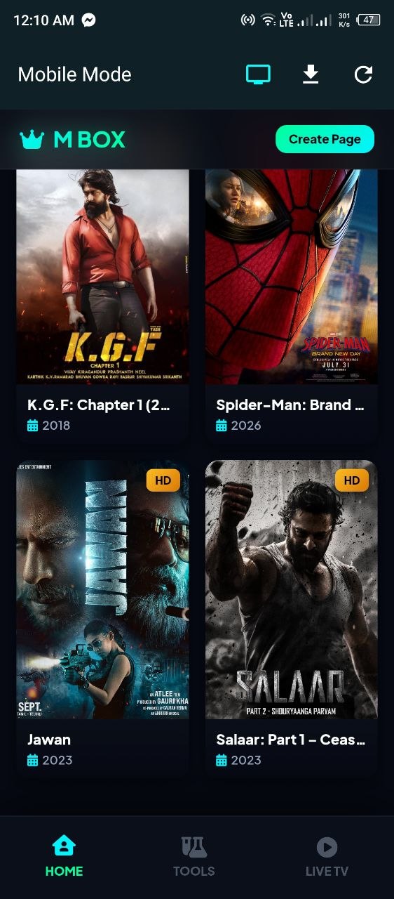 Movie Catalog Screen
